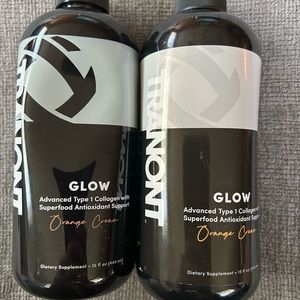 Brand new Glow bottles orange cream